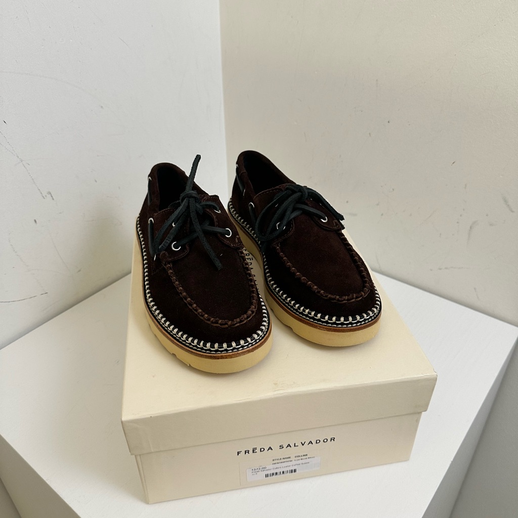 Freda Salvador Collins Loafer Coffee Suede